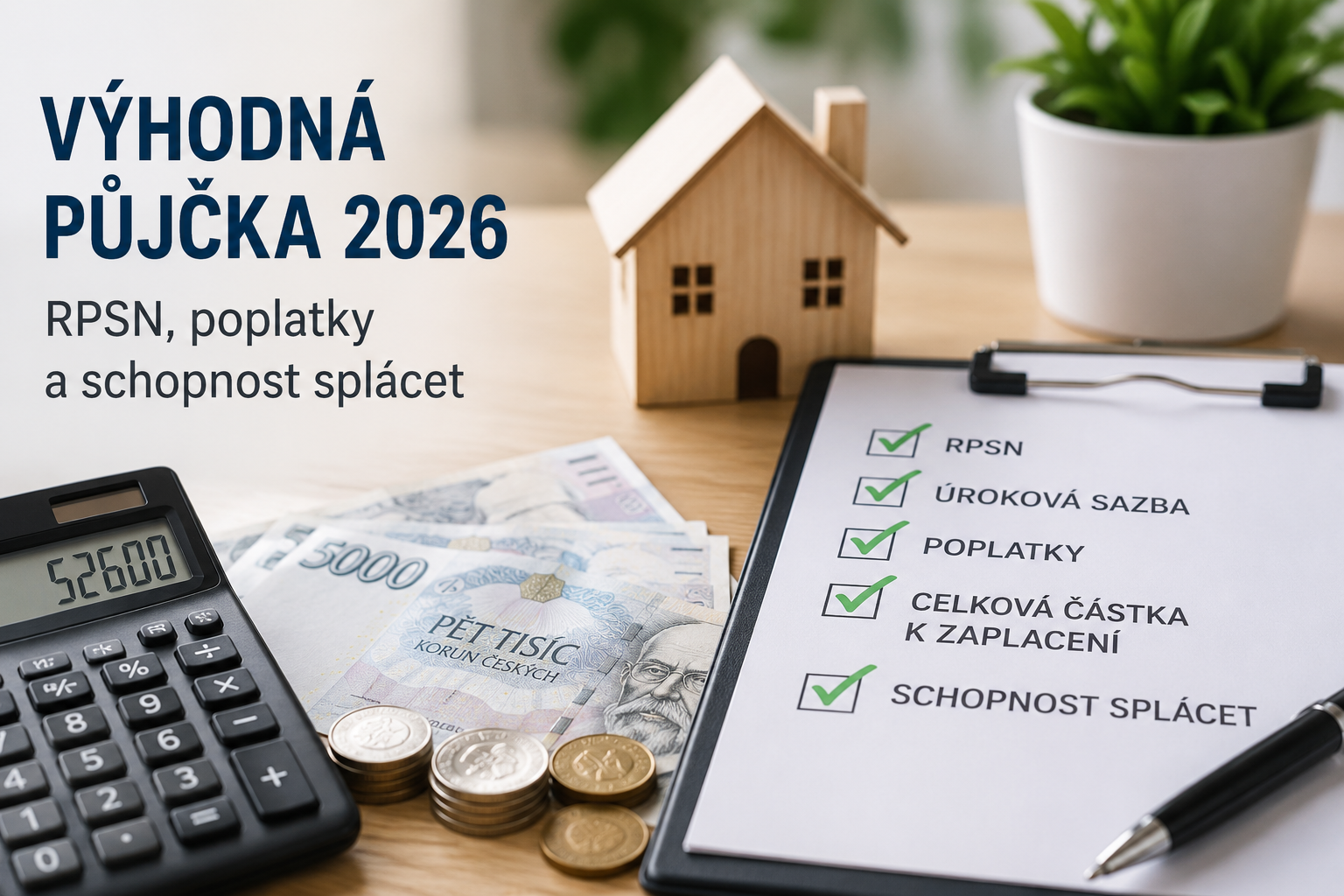 Jak poznat výhodnou půjčku v roce 2026: sledujte RPSN, poplatky i vlastní možnosti